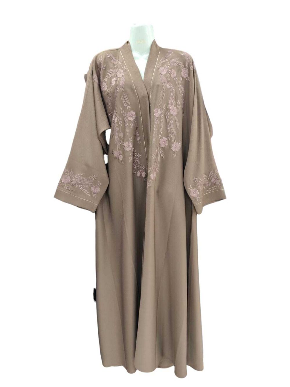 Zoom Front Embroidery Abayas - Image 5