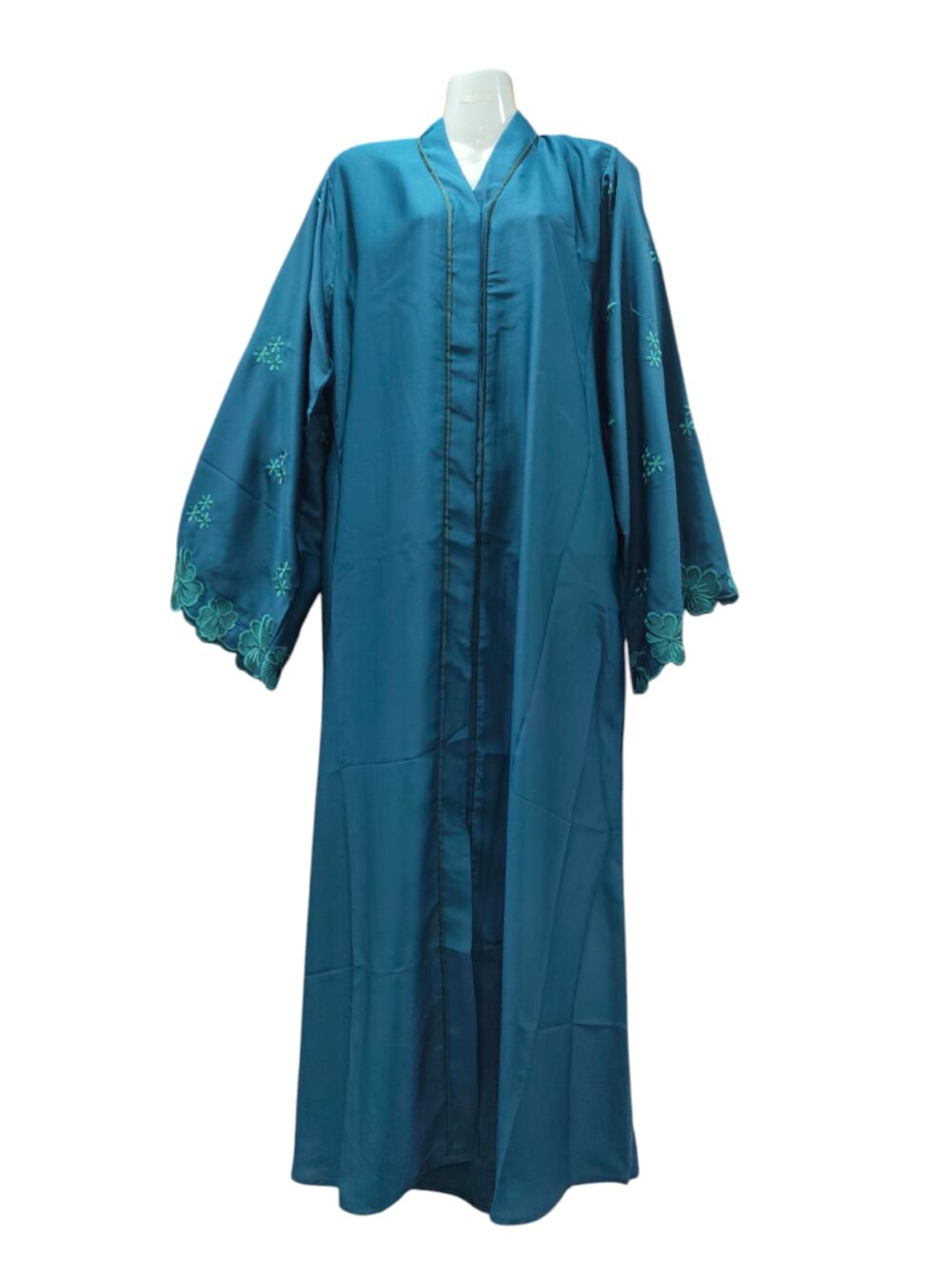 Cutwork Sleeves Abaya Front Open - Image 8