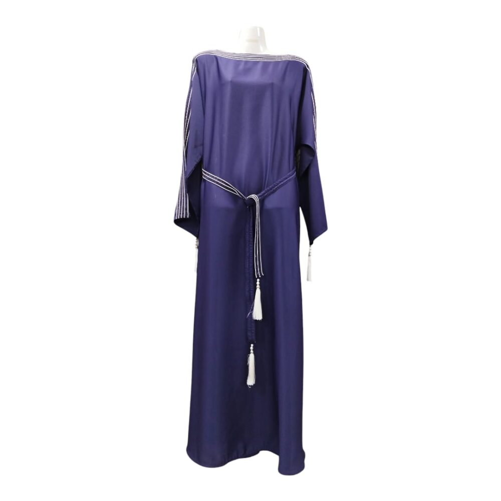 White piping abaya - Image 5
