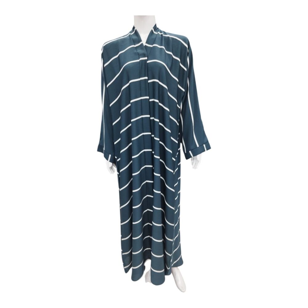 White Stripes Abaya - Image 5