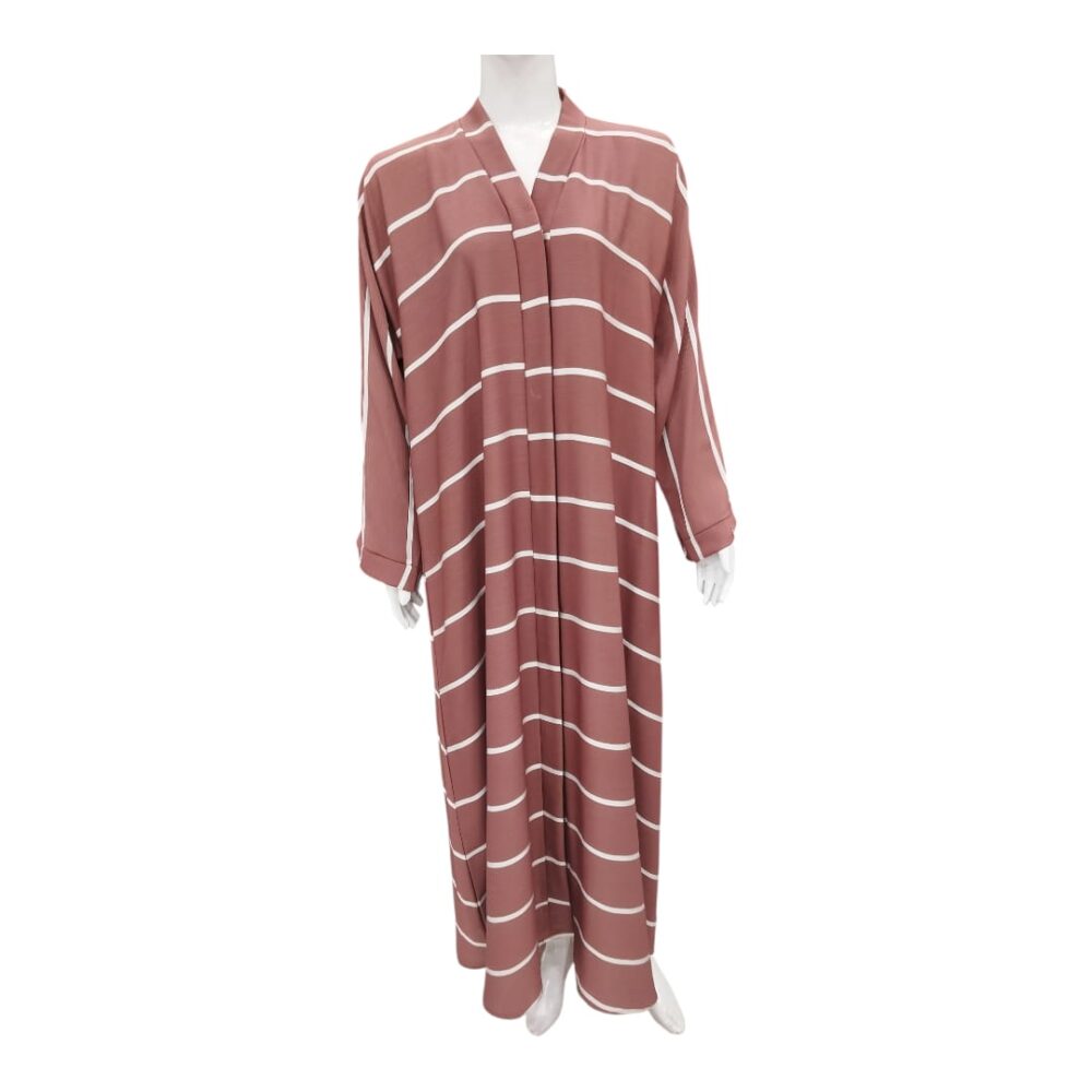 White Stripes Abaya - Image 7