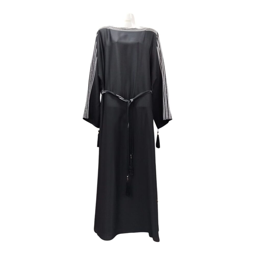 White piping abaya - Image 6