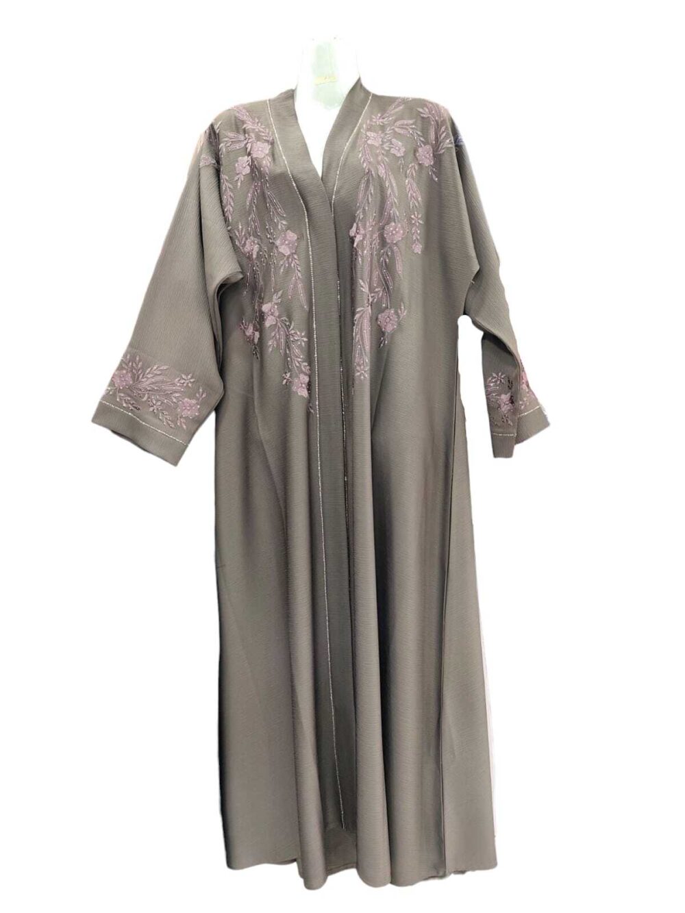Zoom Front Embroidery Abayas - Image 7