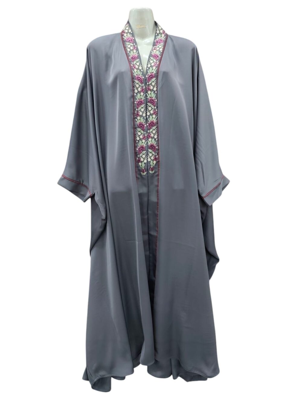 Front embroidery kaftaan abaya - Image 4