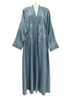 Zoom Front Embroidery Abaya - Image 4
