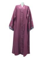 Cutwork Sleeves Abaya Front Open - Image 4
