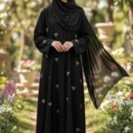 Bow Abaya Embroidery