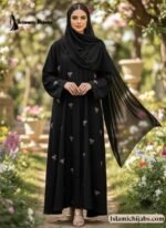 Bow Abaya Embroidery