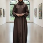 Simple Front Open Abaya