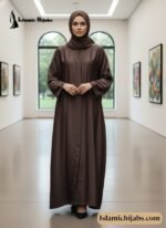 Simple Front Open Abaya