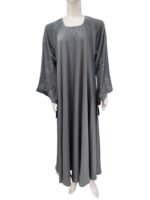 Sleeves Embroidery Airline Abaya - Image 3