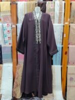 Cutwork Sleeves Abaya - Image 4