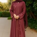Butterfly Embroidery Abaya