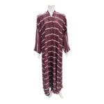 White Stripes Abaya