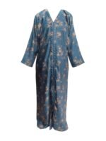 Printed Front Open Abaya - Image 3