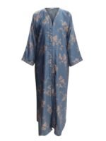 Printed Front Open Abaya - Image 4