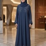 Cutdana Embroidery Abaya