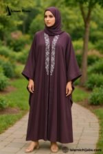 Front embroidery kaftaan abaya