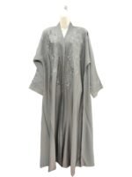 Zoom Front Embroidery Abayas - Image 3