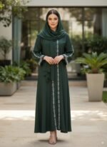 Front Embroidery Abaya