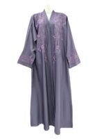 Zoom Front Embroidery Abaya - Image 6